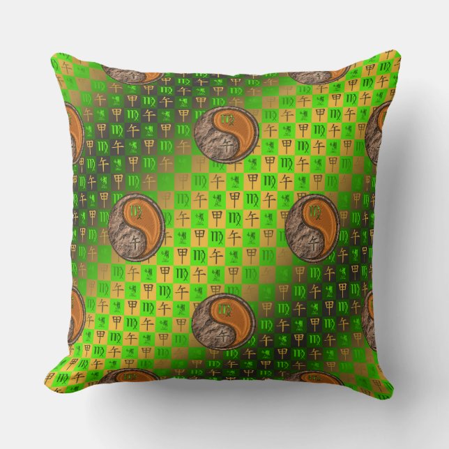 Coussin Vierge & Cheval de Bois (Recto)