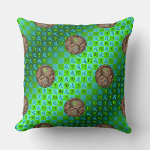Coussin Vierge & Chien de Terre