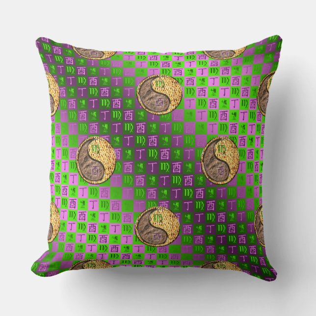 Coussin Vierge & Coq de feu (Recto)