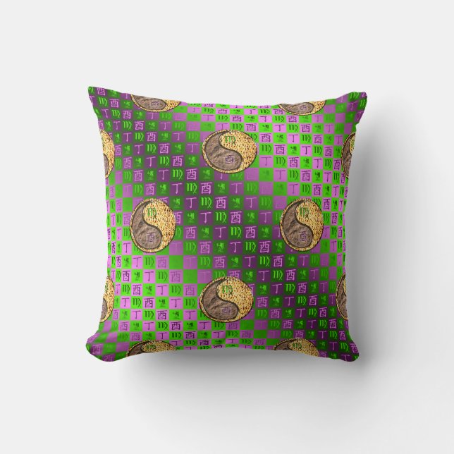 Coussin Vierge & Coq de Feu (Recto)