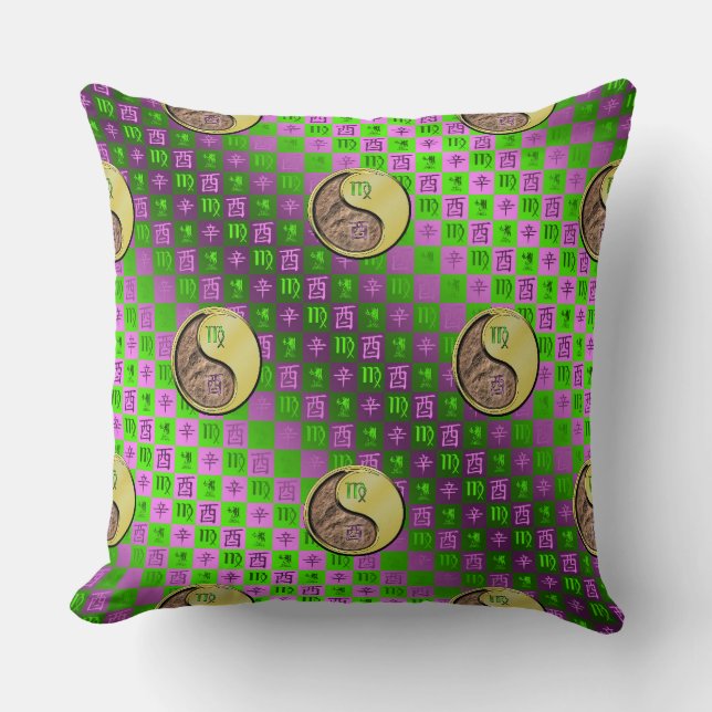 Coussin Vierge & Coq de Métal (Recto)