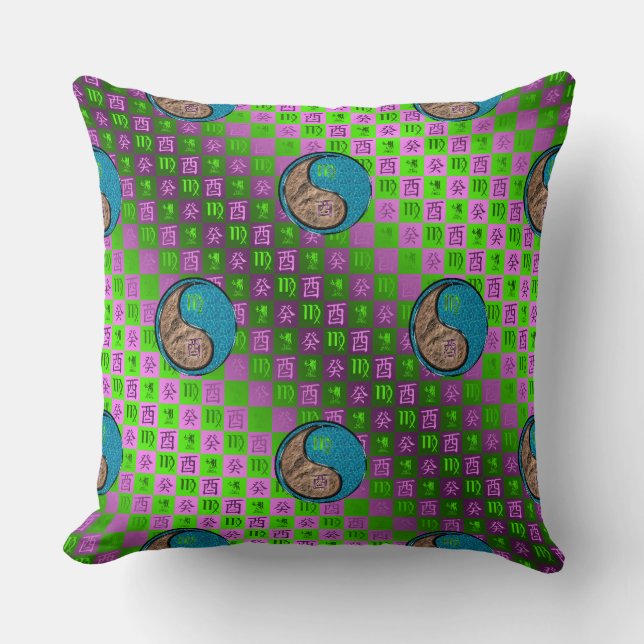 Coussin Vierge & Coq d'eau (Recto)