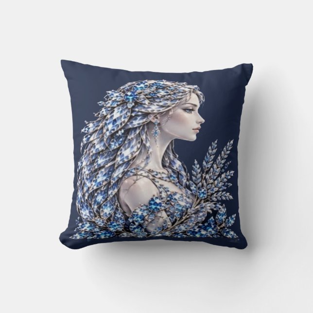 Coussin Vierge Crystal Silver | Luxury Collection (Recto)