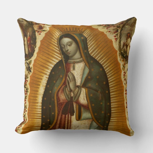 Coussin Vierge de Guadalupe Notre Dame Mère Marie (Recto)