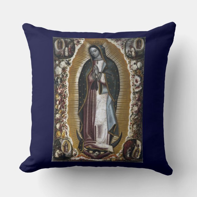 Coussin Vierge de Guadalupe, notre Madame (Recto)