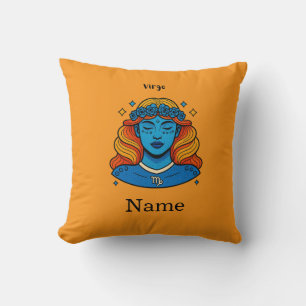 Coussin Vierge Déesse Céleste - Art du Zodiaque Esthétique