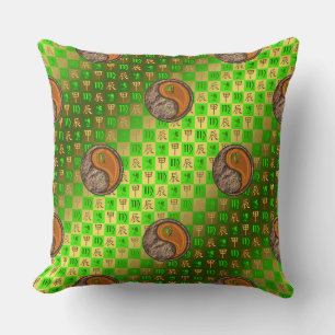 Coussin Vierge & Dragon de Bois