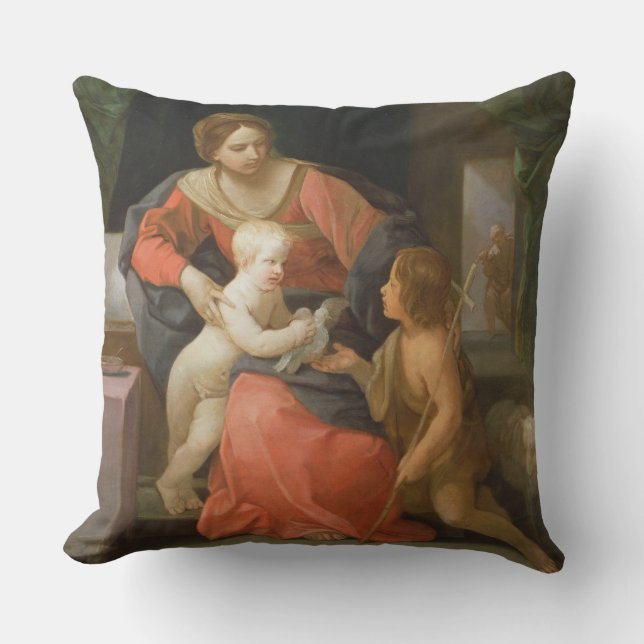 Coussin Vierge et enfant avec Saint Jean le Baptiste (Recto)
