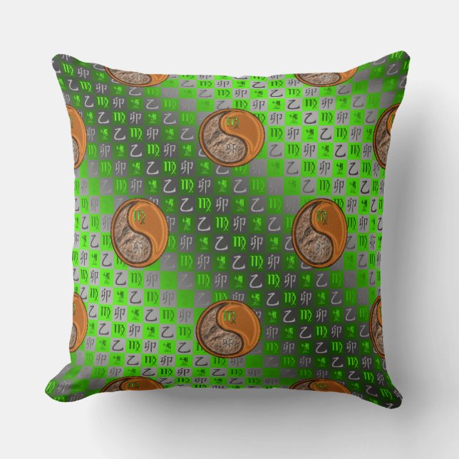 Coussin Vierge & Lapin de Bois (Recto)