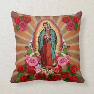 Coussin Vierge Marie Notre-Dame de Guadalupe Jetez l'oreil