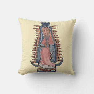 Coussin Vierge Marie Notre Dame de Guadalupe peinture