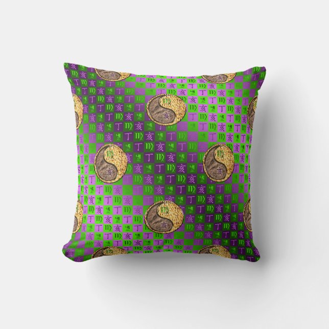 Coussin Vierge & Sanglier de Feu (Recto)