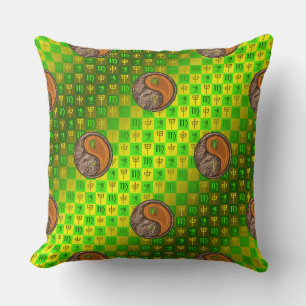 Coussin Vierge & Singe de Bois