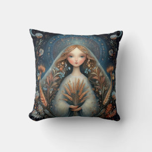 Coussin Vierge Vierge Zodiaque Astrologie Céleste Annivers