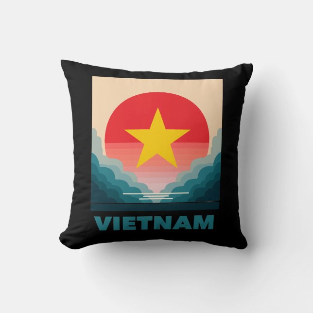 Coussin Vietnam Asie du Sud-Est (Recto)