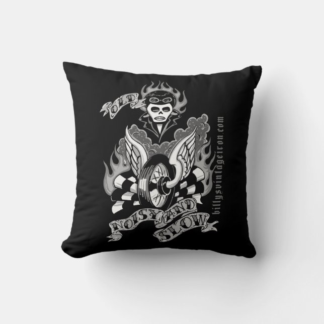 Coussin Vieux, bruyant et lent (b et w) (Recto)