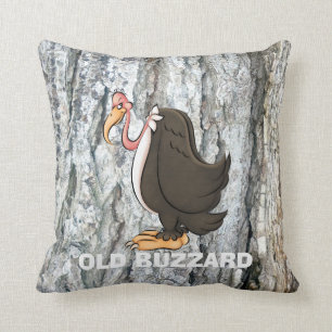 Coussin Vieux carreau de bande dessinée de Buzzard