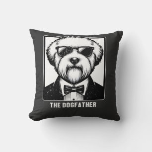 Coussin Vieux chien de berger anglais Le parrain du chien