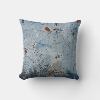 Coussin Vieux corrode de tôle bleu fer
