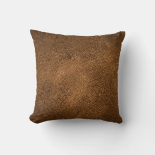 Coussin Vieux cuir Brown : Arrière - plan texturé