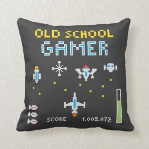 Coussin Vieux Gamer - Stellarship - Jeu d'oreiller