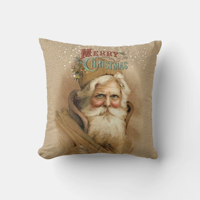 Coussin Vieux Noël Père Noël 2 (Recto)