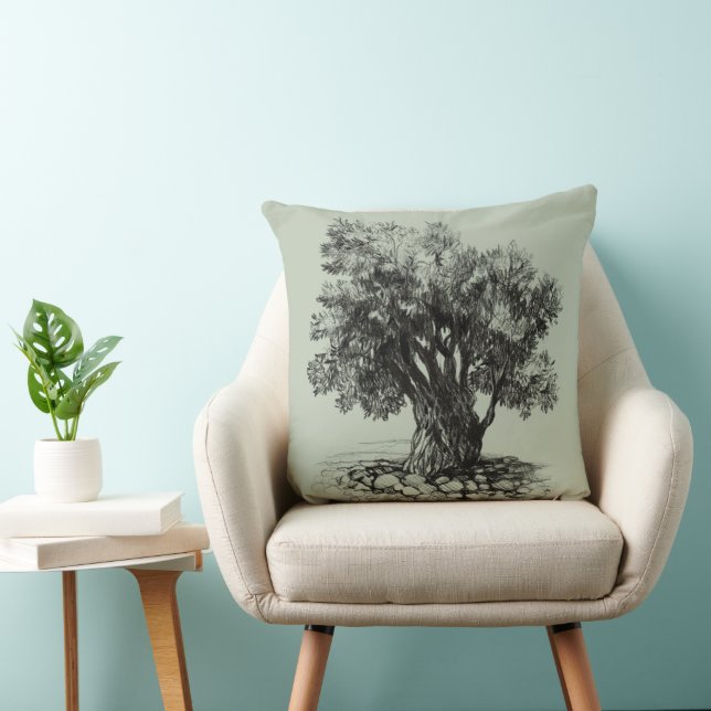 Coussin Vieux olivier (Chaise)