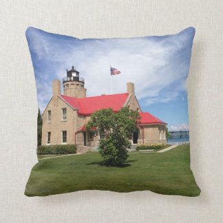 Coussin Vieux pont en phare de point de Mackinac