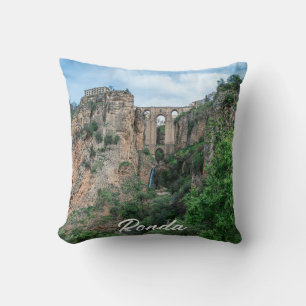 Coussin Vieux pont historique à Ronda, Espagne