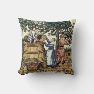 Coussin Vieux raisins de cueillette de vignoble