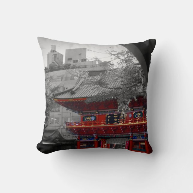 Coussin Vieux temple japonais (Recto)