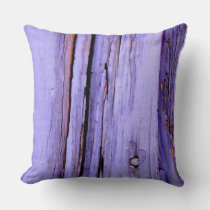 Coussin Vieux vernis violet fissuré sur bois