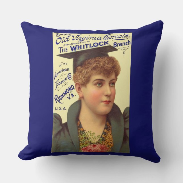 Coussin Vieux Virginia Cheroots et (Recto)