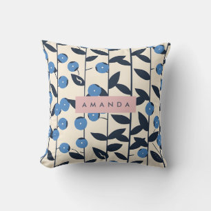 Coussin Vigne de myrtille personnalisée de la nature