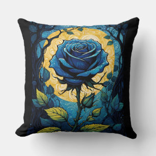 Coussin Vignes Roses bleues 3