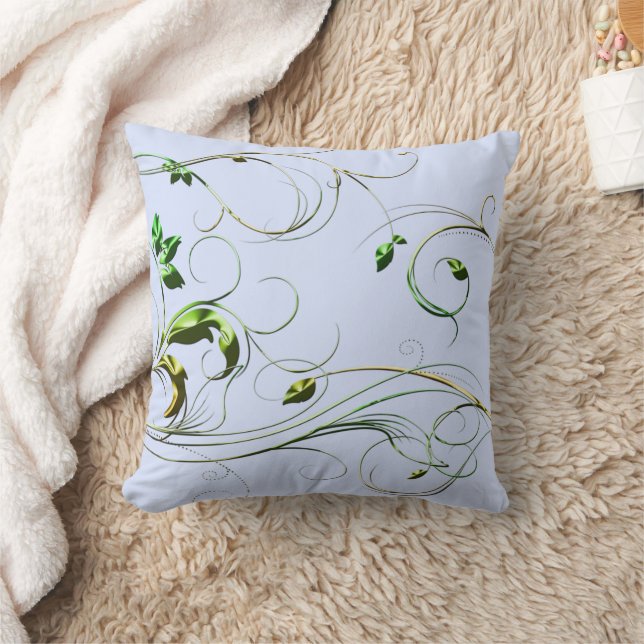 Coussin Vignes vert jaune (Couverture)