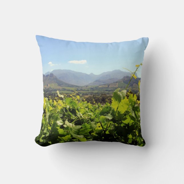 Coussin Vignobles dans Franschhoek, Afrique du Sud (Recto)