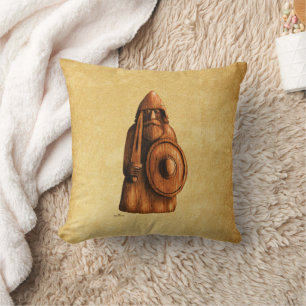 Coussin Viking rustique