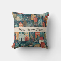 Village Cozy Hygge Art Populaire Nordique, personn