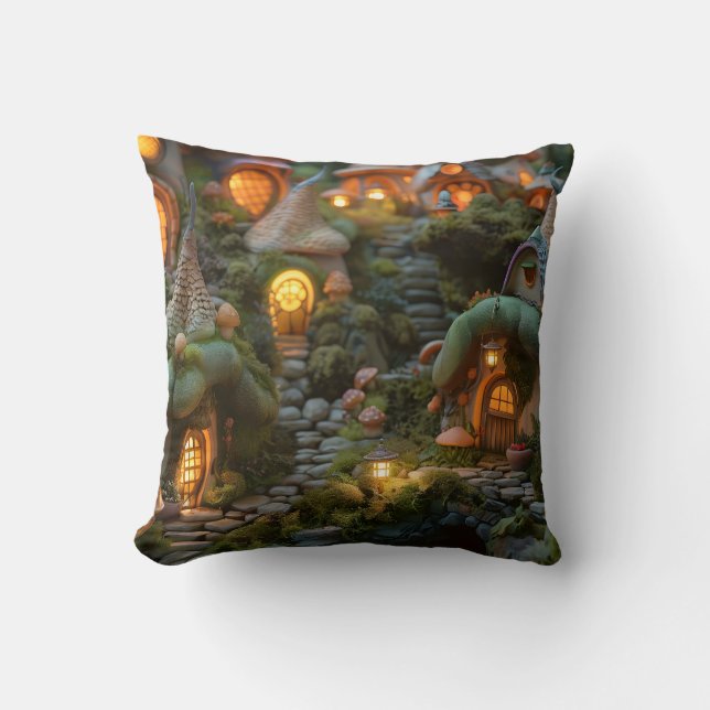 Coussin Village de Gnome (Recto)