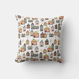 Coussin village vintage 