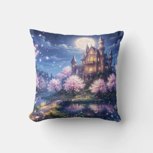 Coussin Ville de fantaisie et château
