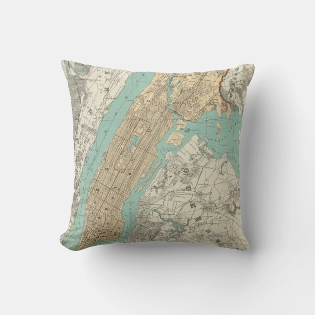 Coussin Ville de NY, Brooklyn (Recto)