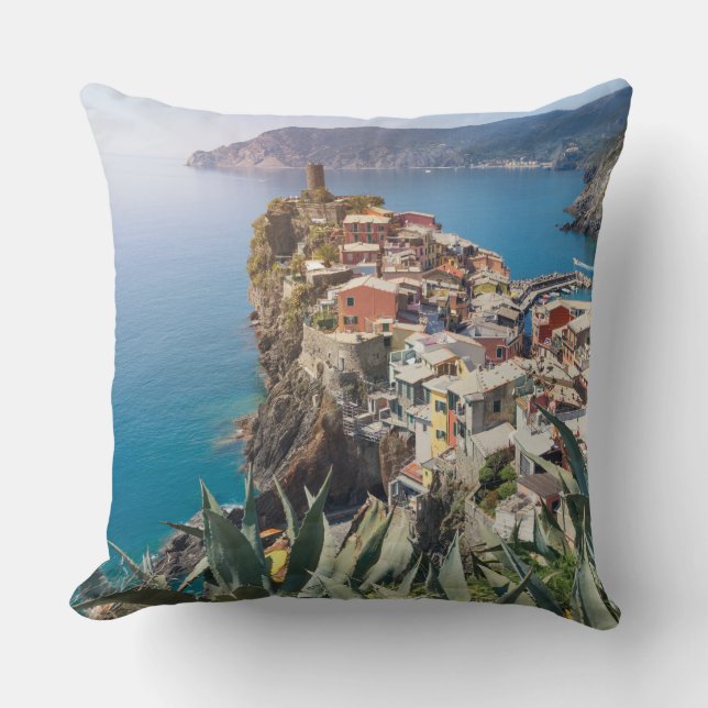 Coussin Ville de Vernazza dans le Cinque Terre (Recto)