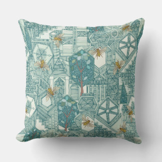 Coussin ville hexagonale