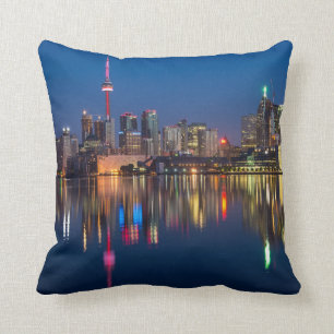 Coussin Ville nocturne de Toronto Canada