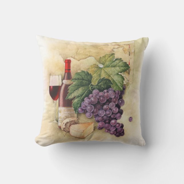 Coussin Vin et fromage (Recto)