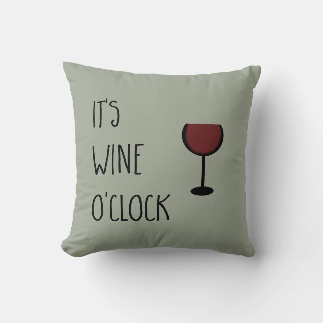 Coussin Vin O'Clock (Recto)