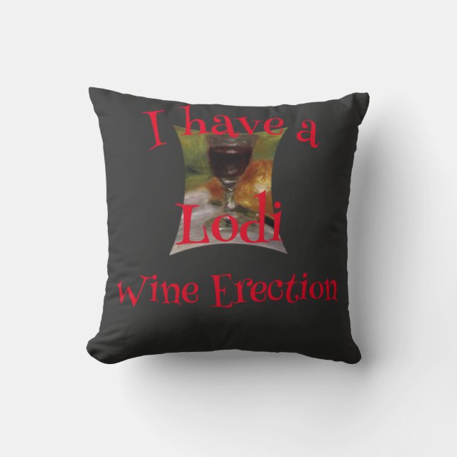 Coussin Vin Rouge Blanc Vino Vin Pays Californie Oregon (Recto)