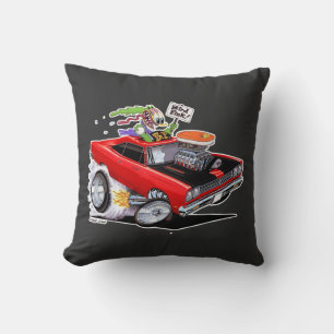 Coussin Vince Crain OISEAU FINK 1969 muscle rouge voiture